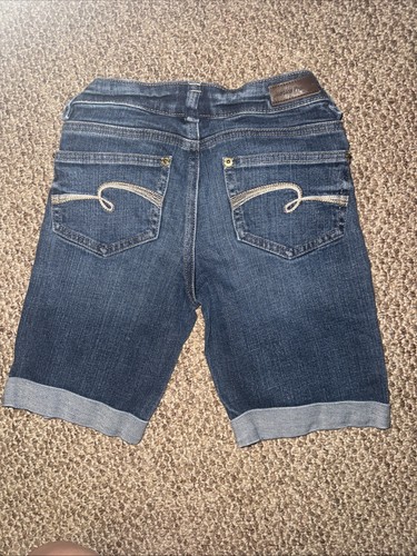 Girls Justice Jean stretch Denim Bermuda Shorts Size 10 S - Picture 4 of 5
