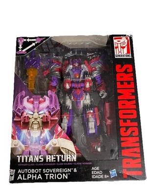 Transformers Titans Return Autobot Sovereign & ALPHA TRION Action Figure NEW