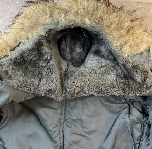 Vintage Air Force Parka Heavy 1950s USAF N-3B Jacket Albert Turner Real Fur S - Bild 15 von 22