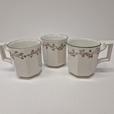 Eternal Beau Mugs Set of Three Johnson Brothers 1980s Retro Coffee or Tea