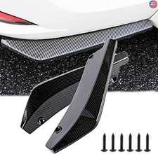 Car Rear Bumper Diffuser Spoilers 2PCS Auto Rear Bumper Lip Splitter Canard