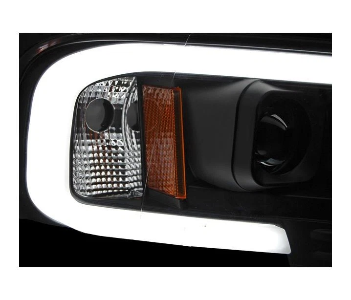 faros para Dodge Ram 2002 2003 2004 2005 2006 tubo luz negro LHD Foto 3 de 3