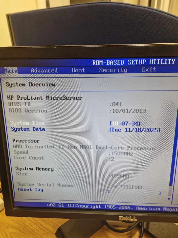 HP Proliant Micro Server N40L AMD 1.50GHZ - 4GB RAM - VGC - PERFECT MEDIA SERVER - Image 3 of 4