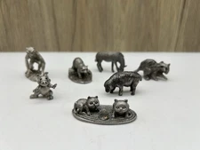 Pewter Animal Figures Lot Of 7 Collectibles Radcliffe Spoontiques Hudson