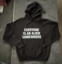 Coldplay Music Of The Spheres Black Hoodie Everyone Is An Alien Somewhere