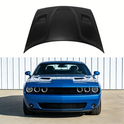 For Challenger 2015-2018: Aluminum Hood with Vent Bezels