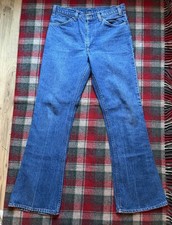 Vintage Levi  s 646 0217 Jeans 32 X 31 Flared Bell Bottoms Orange Tab 80s