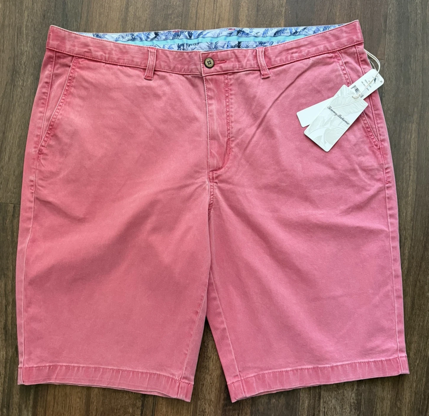 Tommy Bahama NWT Men's 42 Boracay Shorts Wild Geranium Pink Chino T821251 NWT$99