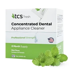 TCS Fresh Dental Appliance Cleaner, 24 Count Professional Strength... 