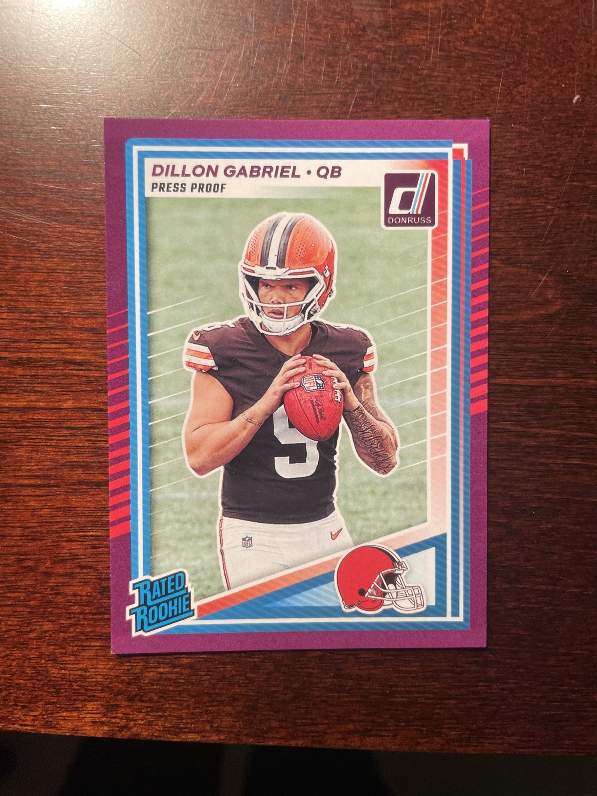 2025 Panini Donruss - Rated Rookie Dillon Gabriel #316 Purple Press Proof (RC)