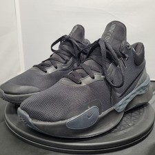 Nike Renew Elevate 3 Shoes Mens Size 9.5 Triple Black Basketball Sneakers Court