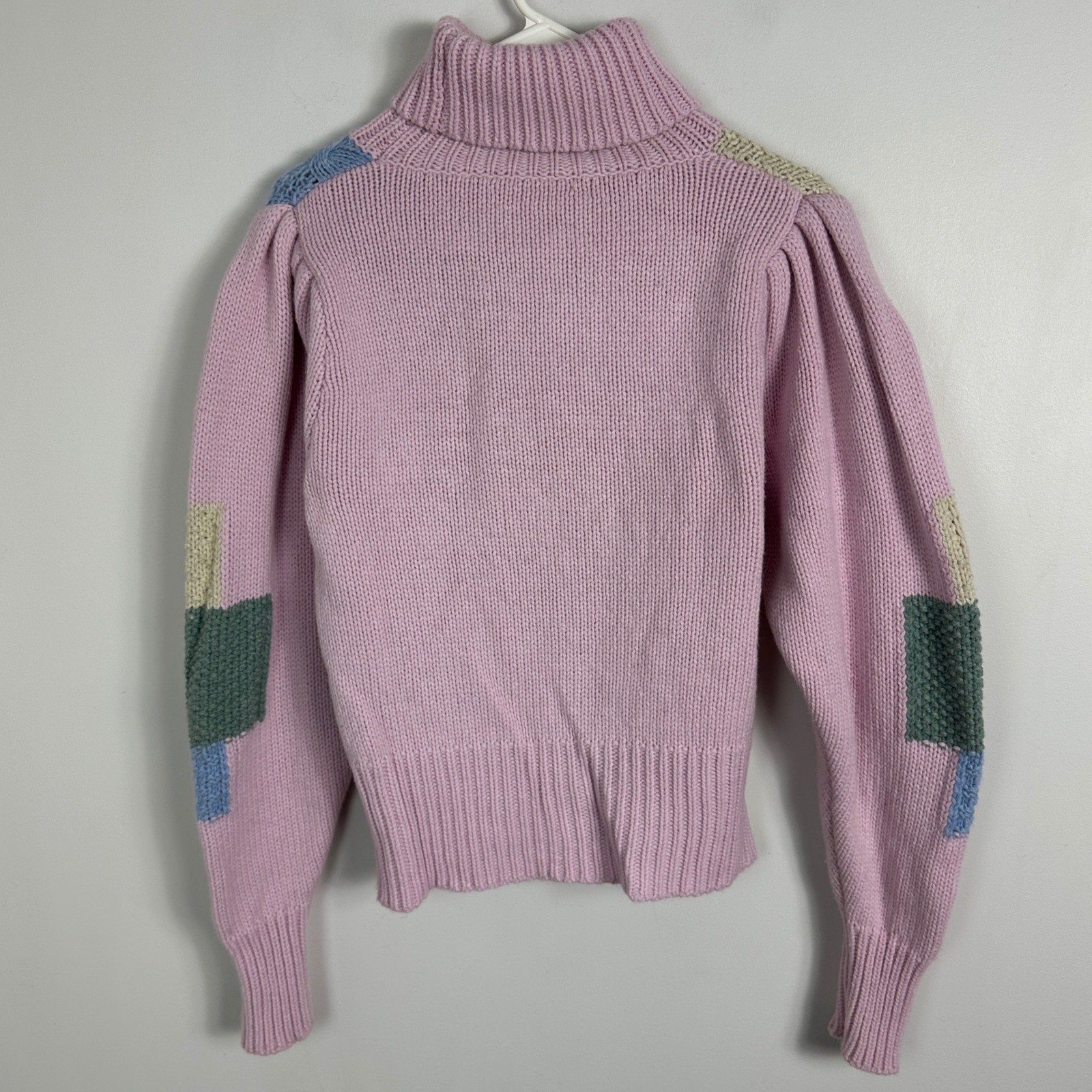 LoveShackFancy Patchwork Turtleneck Sweater Women… - image 7