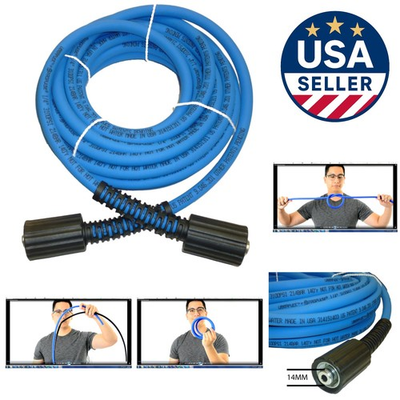 #ad #ad 25ft UBERFLEX Pressure Washer Hose 3100 PSI Dual Twist Connects $47.99