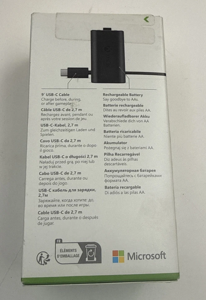 Microsoft Xbox Rechargeable Battery + USB-C Cable 2,7m - Image 2 of 3