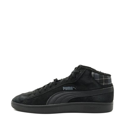 PUMA Herren Suede Mid Sneaker Schwarz Wildleder Mittel am Schaft EU 40.5