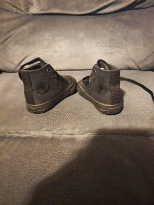 Converse Chuck Taylor All Star Hi Unisex Kids Size 3 Black Canvas High Top