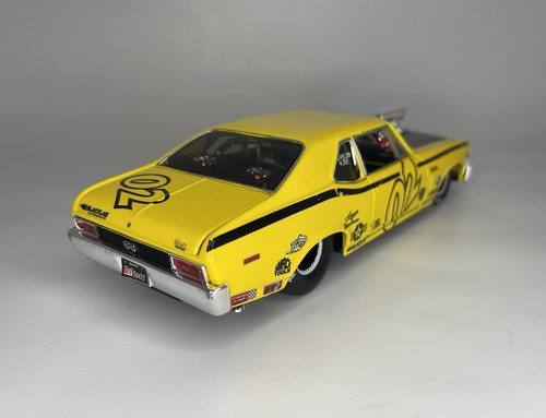 Chevrolet Nova SS 1970 Diecast 1:24 Scale Maisto Pro Rodz Yellow Drag Car - Picture 6 of 20