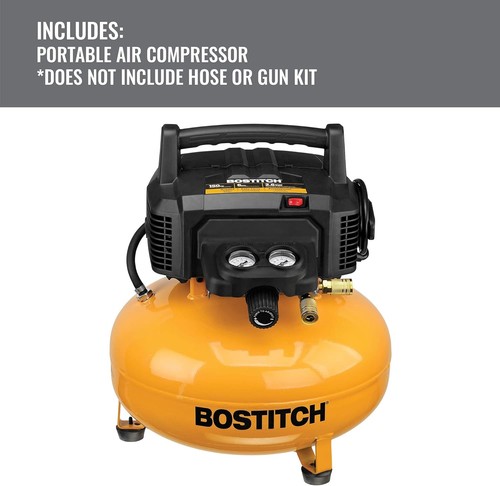 All-in-One 6-Gallon Oil-Free Air Compressor with Noise Reduction & Accessories - Picture 4 of 11