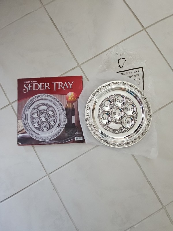 Seder TRAY SILVER PLATED
