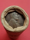 VF 1913-S LINCOLN WHEAT CENT V.D.B. LINCOLN WHEAT PENNY COIN ROLL END BANKROLLED
