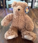Vermont Teddy Bear Co Super Soft Floppy Bear Almond Brown 13" New w/ Tags