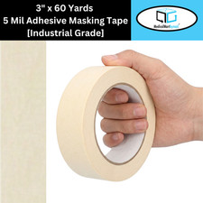 3" x 60 Yards - 5 Mil - Masking Tape - 4 Rolls General Purpose Adhesive Tape