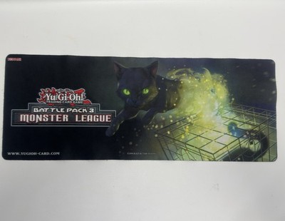 Yugioh Battle Pack 3 Monster League Quantum Cat Playmat Authentic RARE! 24x9 