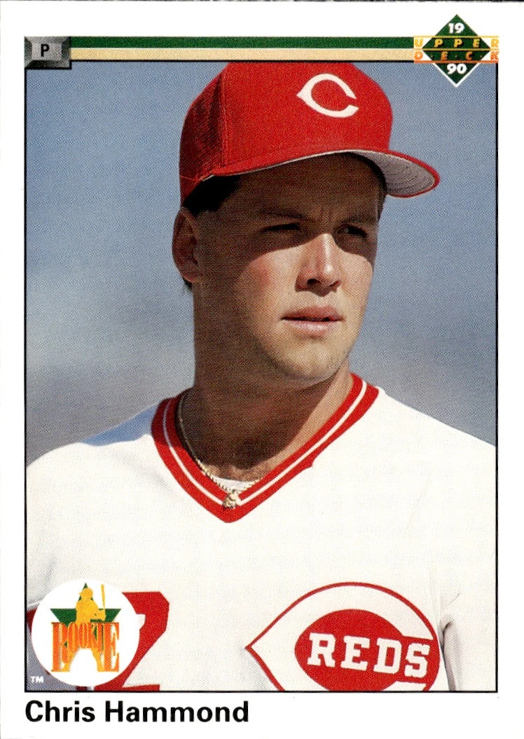 1990 Upper Deck #52 Chris Hammond Cincinnati Reds Rookie