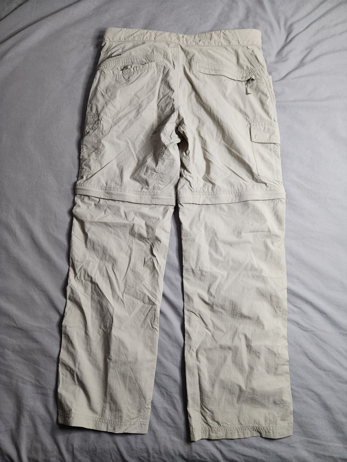 Columbia Omni-Wick Convertible Pants Mens Size 34x32 Beige Lightweight Nylon NEW thumbnail 6
