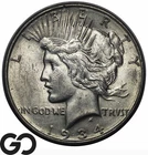 1934-D Peace Dollar, Mint Luster, Uncirculated++