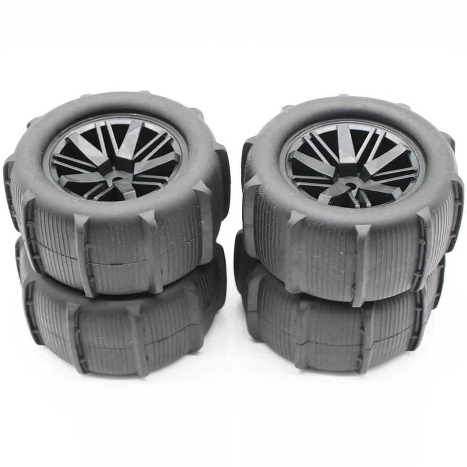 4 pezzi 1:14 RC Auto Ruote Pneumatici per Wltoys 124010 124018 - Immagine 2 di 4