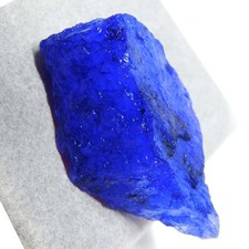 CERTIFIED 125 Ct Natural Blue Sapphire Rough Loose Gemstone Uncut Rough