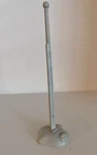 MARX BATTLEGOUND FLAGPOLE -GRAY HP - 1970's- VERY GOOD- HARD TO FIND ITEM - LOOK