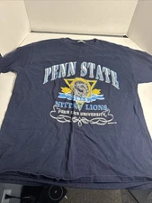 Vintage Penn State Nittany Lions Shirt Mens XL  Blue 1990s NCAA Decotex 1855