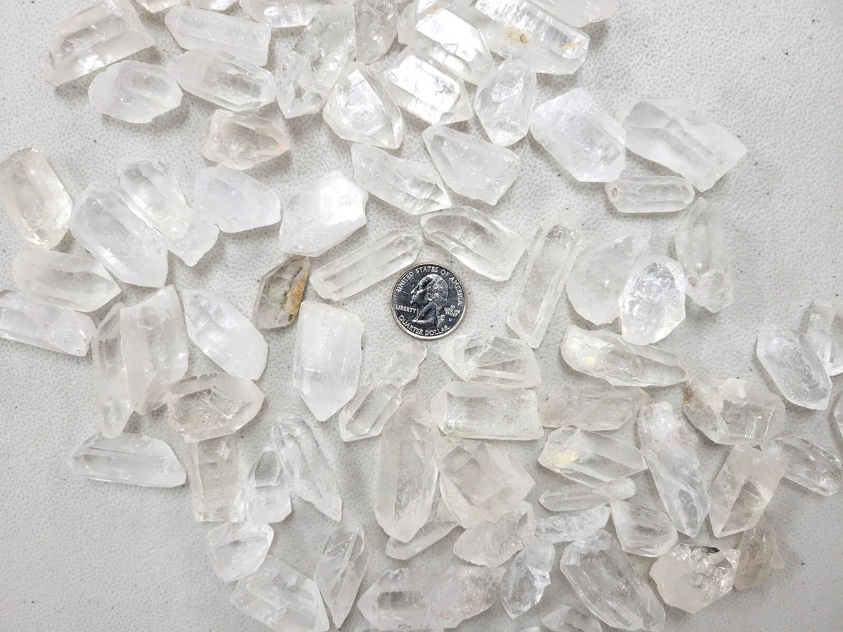 Mini Quartz Crystal Points Bulk Crystals for Necklace Pendants