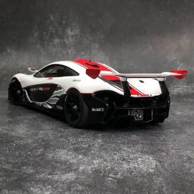 Autoart 1/18 McLaren P1 GTR collectible car model White with Autoart 1/18 McLaren P1 GTR collectible car model White with
