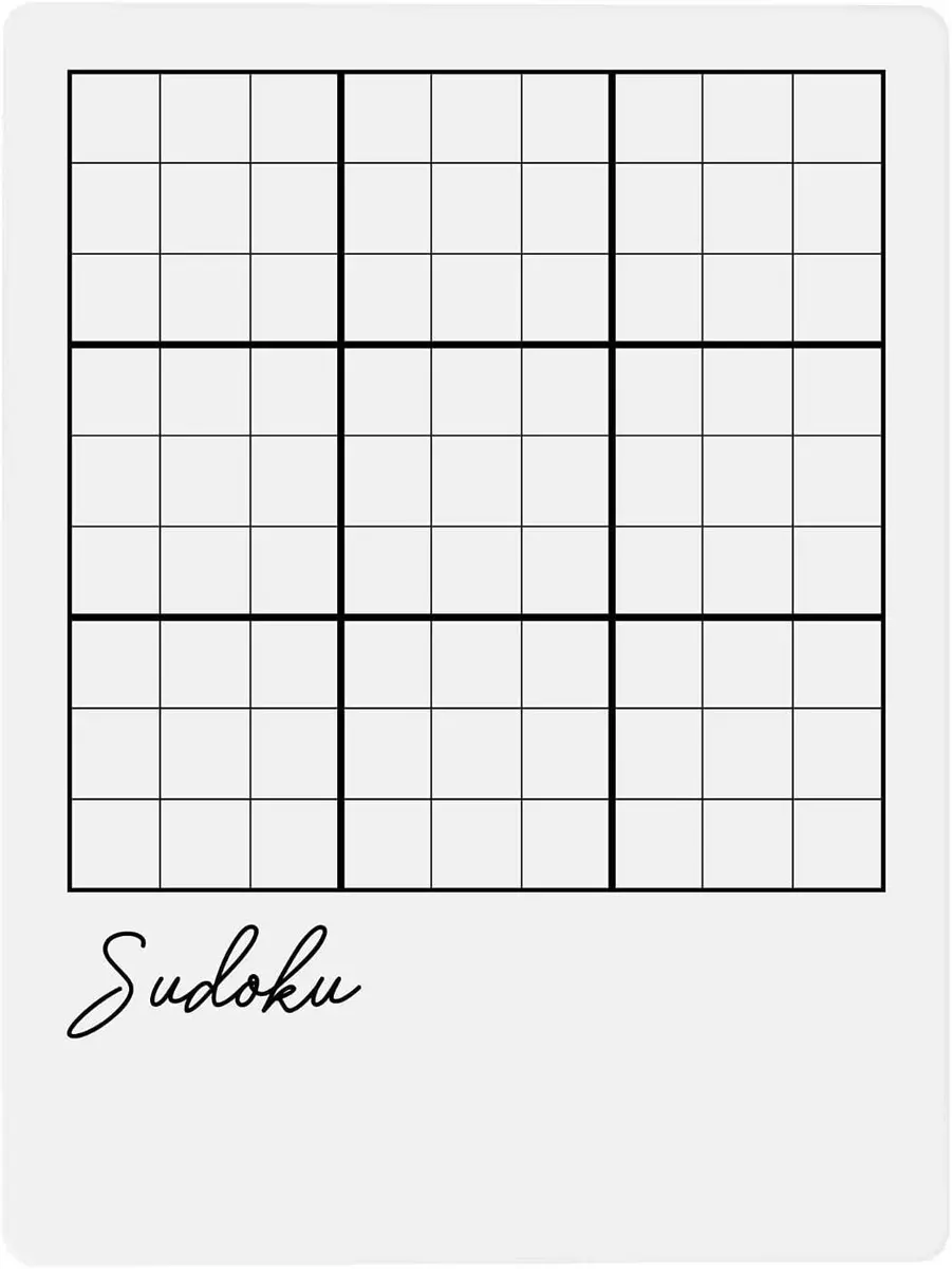 Blank 4×4 Sudoku Grid – Free Printable