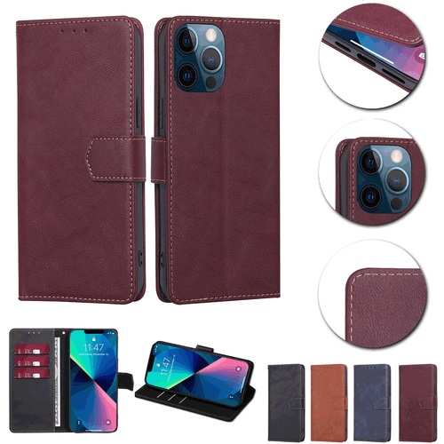For vivo V25 Pro Y55 Y52T Y75 Y33S Y75S Y72 iQOO Z3 Wallet Flip Case Stand Cover - 第 1/16 張圖片