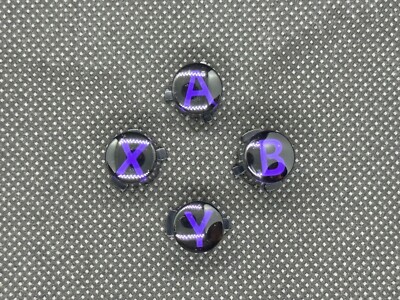 NEW Microsoft Xbox Series X - 1914 Stellar Shift Purple ABXY Buttons Set 4070
