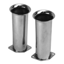 Chrome 6 Tall Velocity Stacks -empi Hpmx Weber Idf Drla Dellorto Empi 43-6056