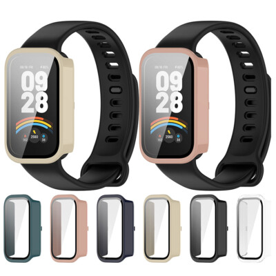 Watch Case Screen Tempered Protector for Redmi Band 3/Xiaomi Smart Band 9 Active