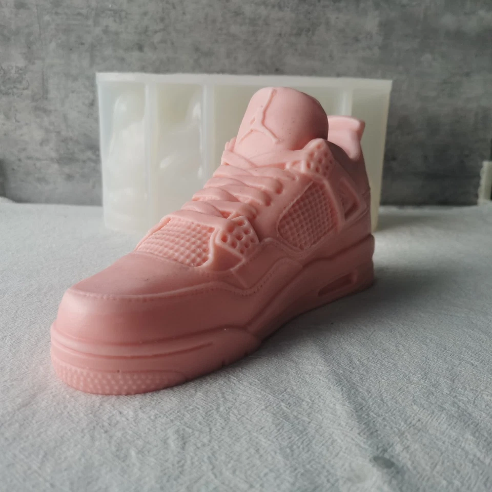 3D Shoes Candle Molds Soap Making Mould DIY Craft Silicone Molds Decorations - Image 2 of 3