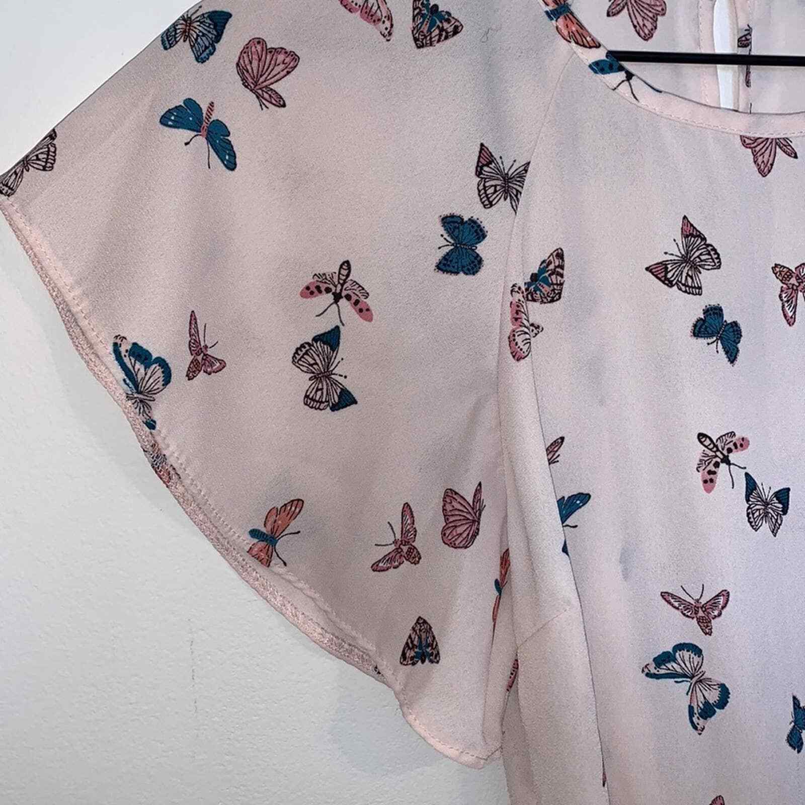 Primark Butterfly Patterned Lightweight Flowy Sho… - image 4