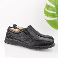 Clarks Mens Vanek Step Loafer Size 9.5 M Black Leather Venetian Casual Shoe
