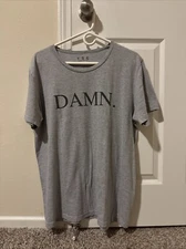 Kendrick Lamar DAMN. TDE Vinyl Album Release Shirt 2017 Gray - Mens L Large