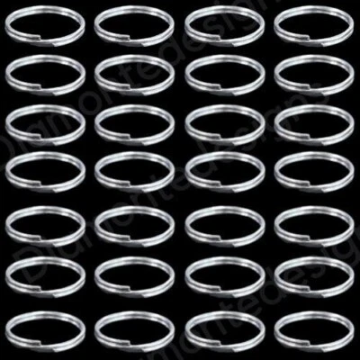 100 piezas anillos divididos enchapados en plata de 12 mm hallazgos de joyería abalorios artesanales H115