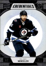 BLAKE WHEELER 2022-23 Upper Deck Credentials #100 NHL Winn Jets   ID:93196