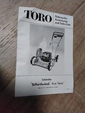 Instrukcja obsługi i katalog części Toro Kosiarka sierpowa 45 cm Electric