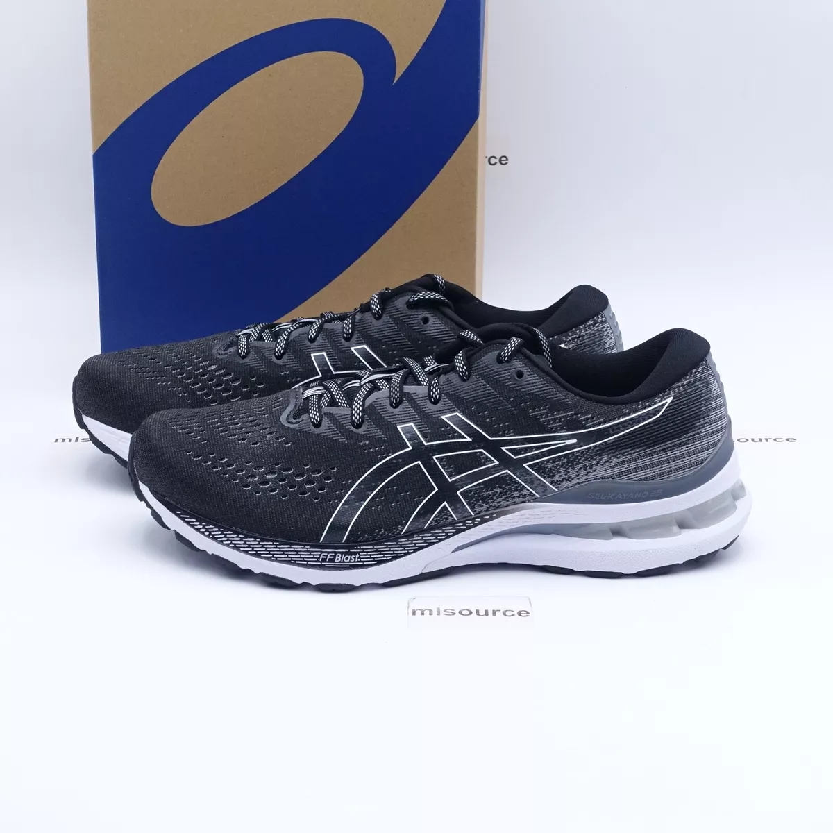 Men's GEL-KAYANO 28, Black/White, Running