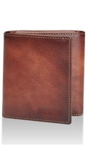 Brown Trifold Wallet for Men   Genuine Leather, RFID Protection, Stylish Design